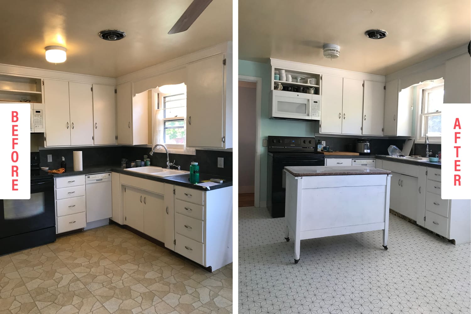 Peel and Stick Tile Kitchen Flooring Review | Kitchn